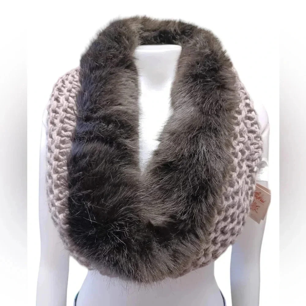 Nardi Tagliaferri Alpaca Wool Blend Infinity Scarf Made In  Italy
